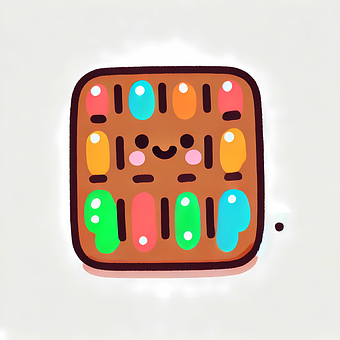 Free Cute Chocolate Bar Smiling Candy illustration and picture