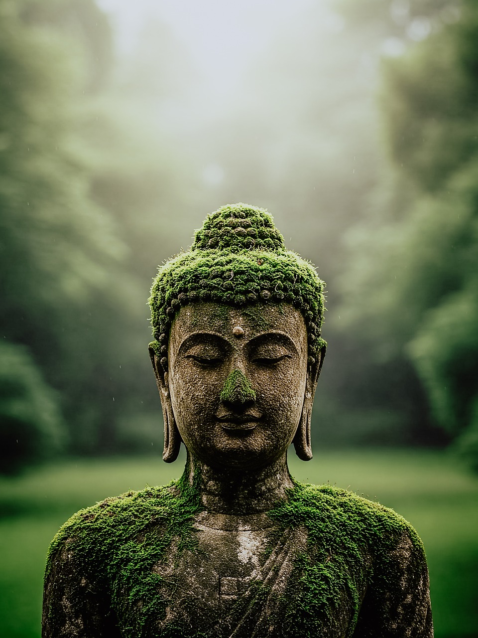 Figure de Pierre Massive Bouddha en Pierre reconstituée, résistant au Gel (Or