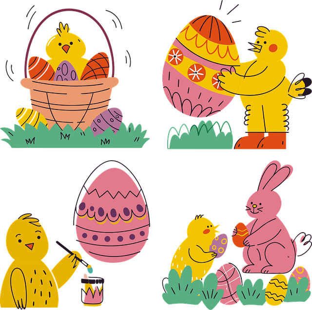 Free ai generated easter chick vector