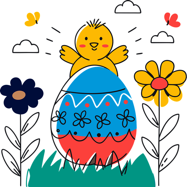 Free ai generated easter chick vector