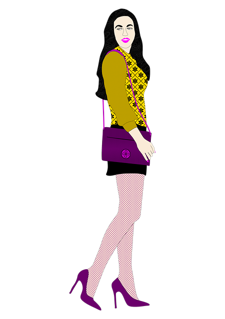 Free woman fashion model illustration