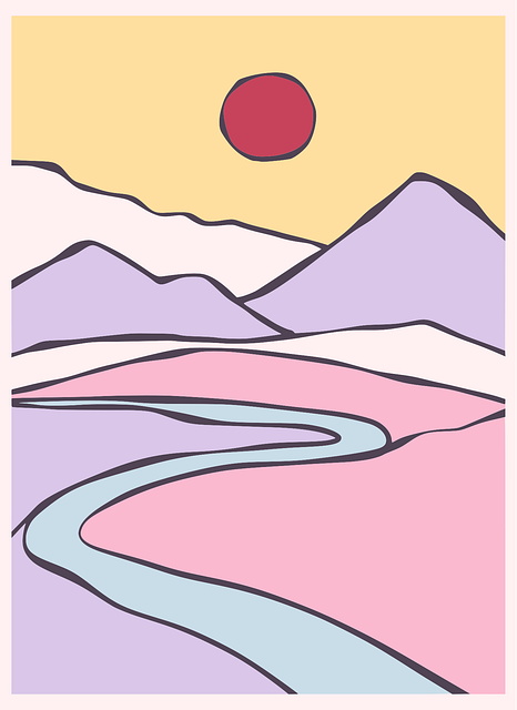 Free mountain naive nature vector