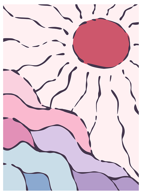 Free mountain naive nature vector