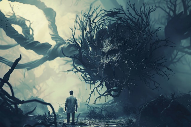 Free ai generated monster terror illustration