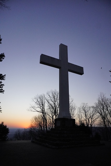 Free Cross Sunset photo and picture