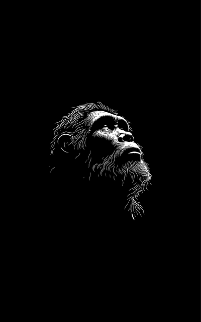 Free ai generated chimpanzee chimp vector