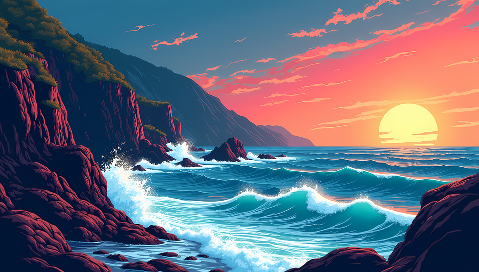Download Ai Generated, Ocean, Sea. Royalty-Free Stock Illustration ...
