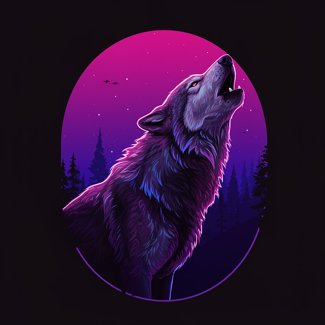 Free wolf animal predator illustration