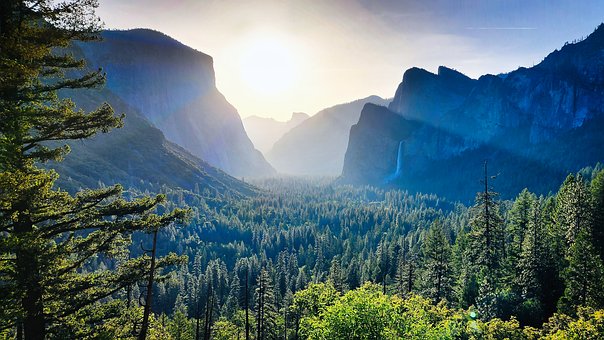 Yosemite, Natuur, Landschap, Californië