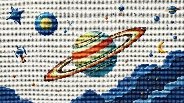 Free ai generated saturn planet illustration