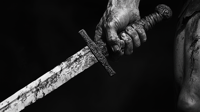 Free ai generated medieval weapon sword illustration