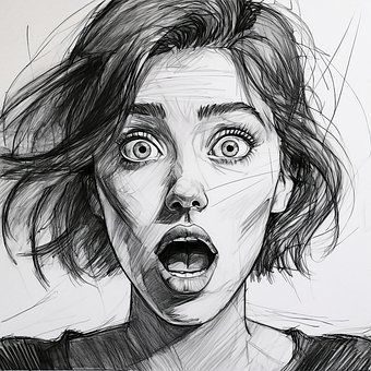 Hacia, Chica, Mujer, Retrato, Cara