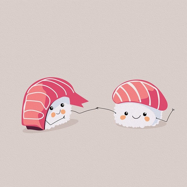 Free sushi food fish illustration