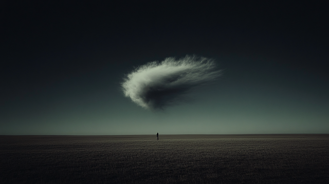 Free ai generated cloud person illustration