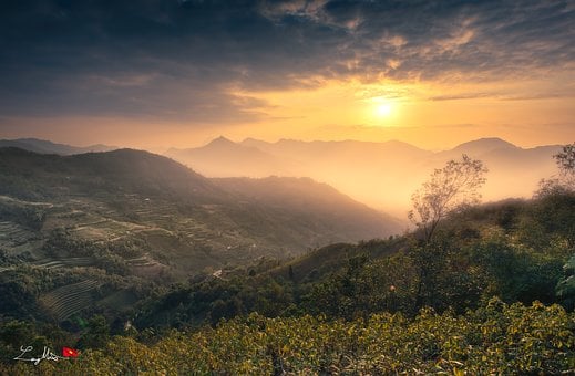 Decor, Vietnam, Apus De Soare, Umbră