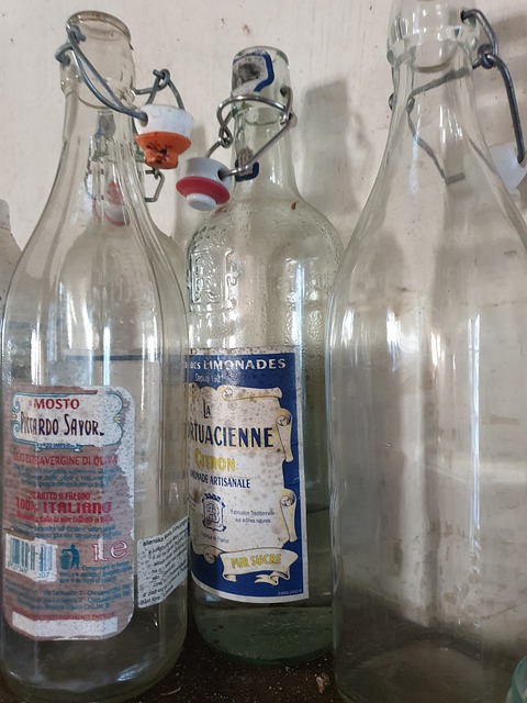 Glasaffald, Tømmer, Flasker