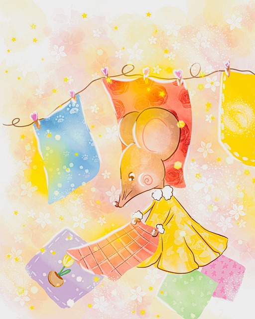 Muis, Girly, Kleding Stof, Bloem