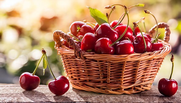 Cerezas, Fruta, Comida, Orgánico, Maduro