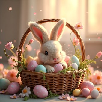 Free Easter Rabbit illustration and picture