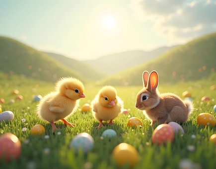 Free Ai Generated Baby Rabbit illustration and picture