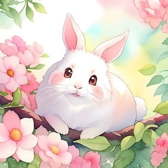 Free Bunny Rabbit illustration and picture
