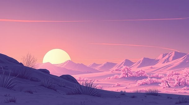 Free Ai Generated Landscape illustration and picture