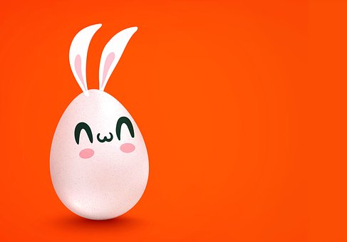 Egg, Påske, Bakgrunn, Hvit, Vår