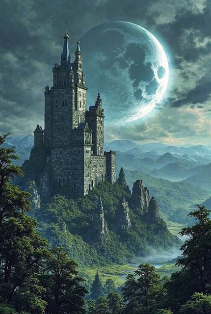 Free Ai Generated Moon illustration and picture