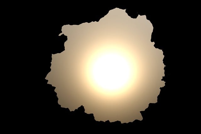 Free hole light sun illustration