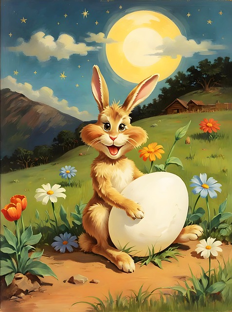 Free ai generated rabbit bunny illustration