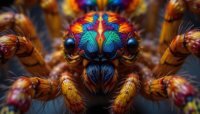 Free ai generated spider insect illustration
