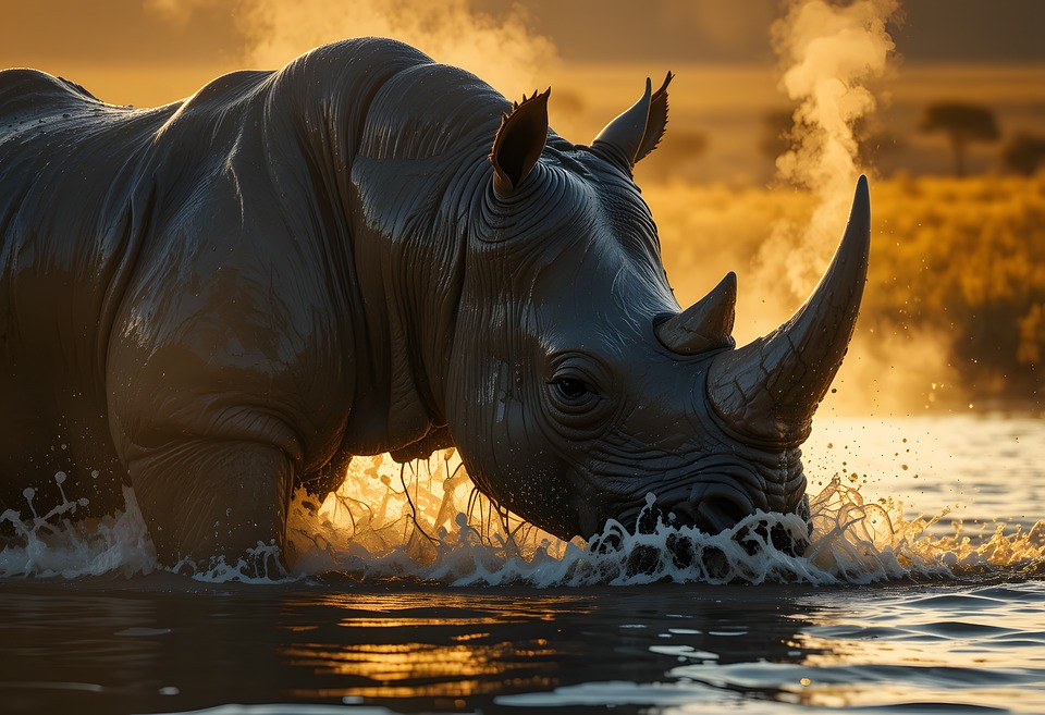 Rhino Natur Tier - Kostenloses Bild auf Pixabay