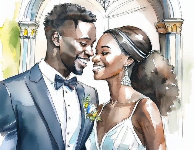 Free to marry wedding before illustration