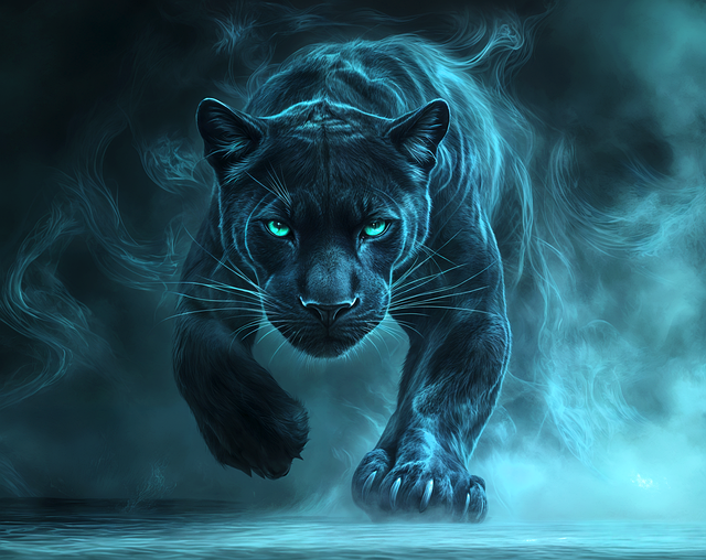 Free panther animal feline illustration