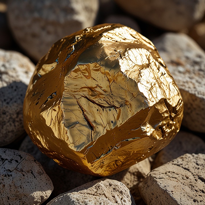 Gold Glass Rocks Download Rock, Gold, Nature. Royalty-Free Stock Illustration Image ...