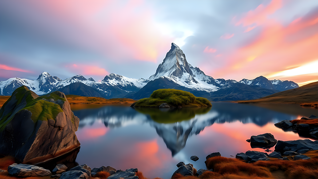 Free mountain nature cloud illustration