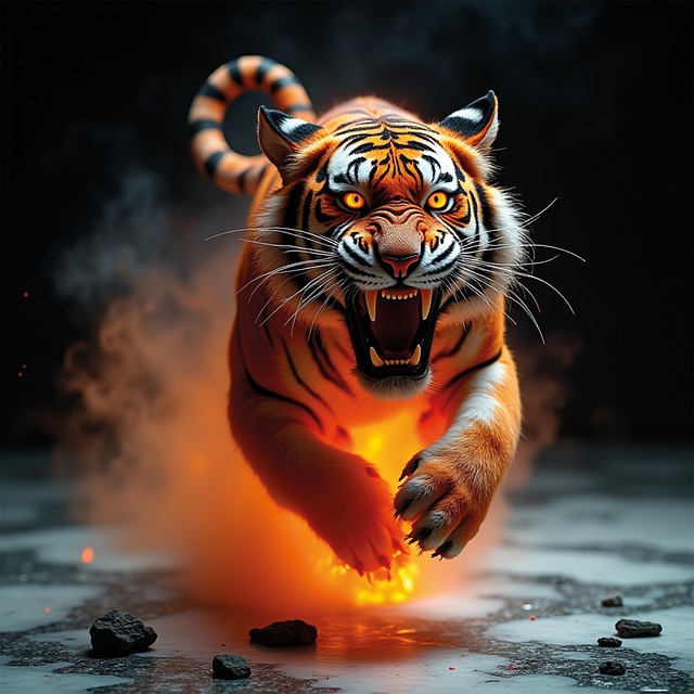Ai Genereret, Tiger, Dyr, Kat, Vild