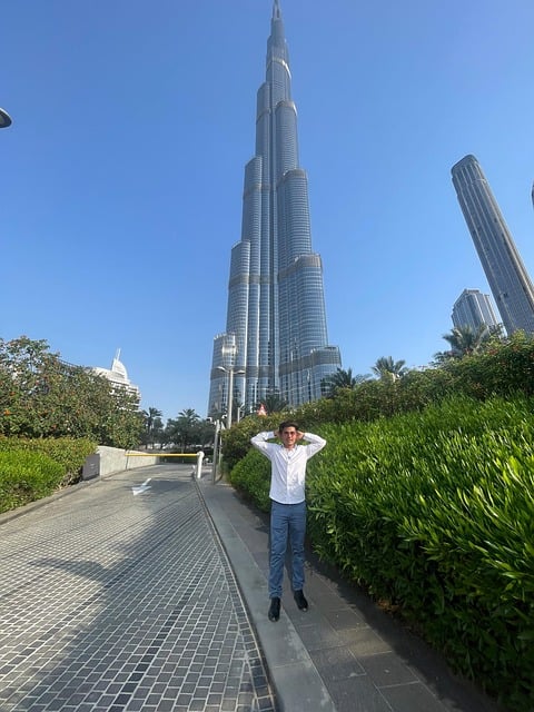 Free In Front Of Burj Khalifa Dubai photo and picture