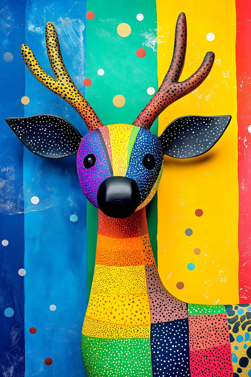 Download Colorful, Deer, Art. Royalty-Free Stock Illustration Image ...