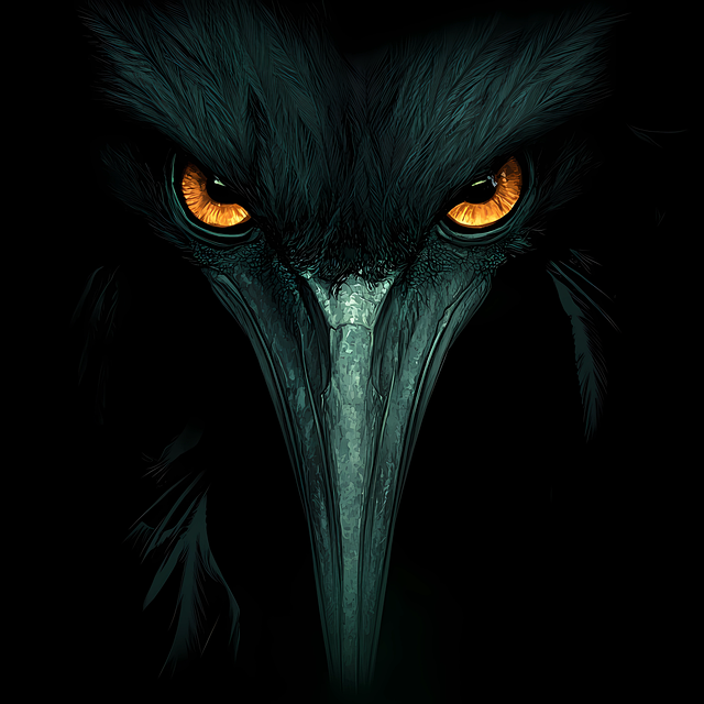 Free eyes secret bird illustration