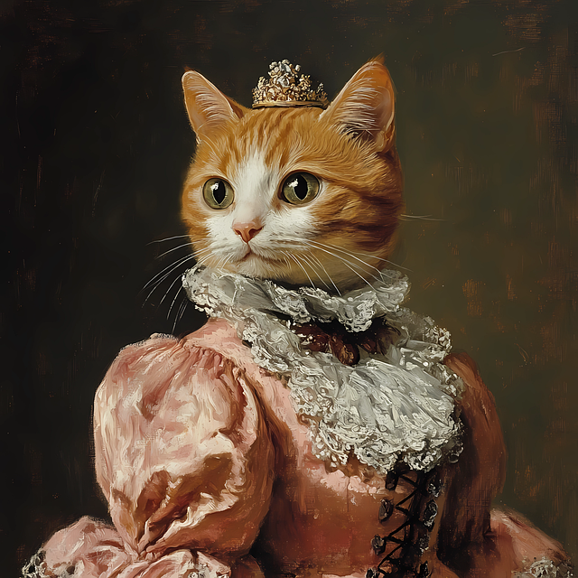 Free who was created cat queen illustration