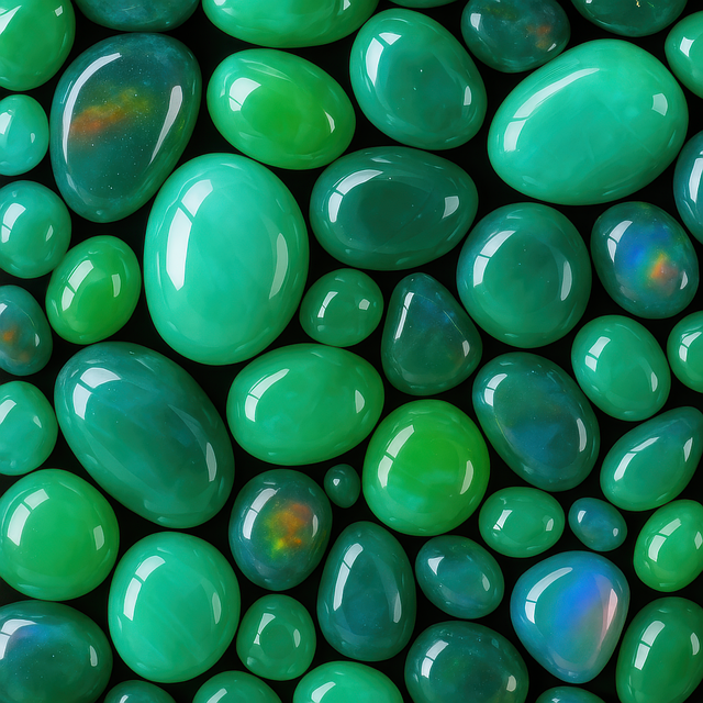 Free green gemstones polished stones glossy texture illustration