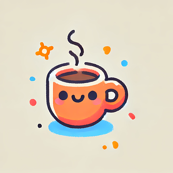 Free Cute Coffee Cup Kawaii Drink illustration and picture