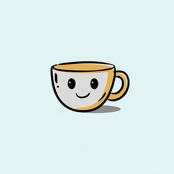 Free Cute Teacup Kawaii Cup illustration and picture