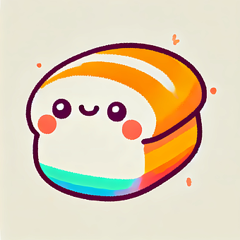 Free Kawaii Bread Cute Loaf illustration and picture