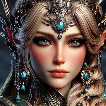 Free Woman Portrait illustration and picture