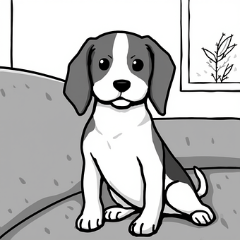 Free Beagle Dog vector and picture