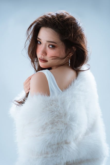 Woman, model, fur and dress — photo by LunarStudio