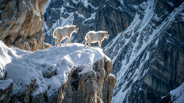 Free Ai Generated Goats illustration and picture