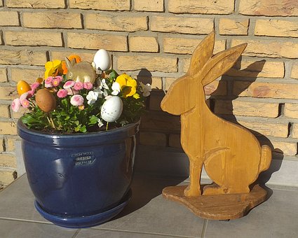 Free Easter Eggs Rabbit photo and picture